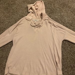 Thin pink hoodie